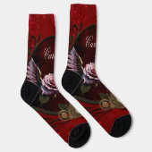 Chaussette Rose Steampunk (Droite)
