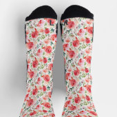 Chaussette Rose victorien Reverie : Motifs floraux classiques (Haut)