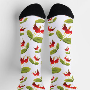 Chaussette Rosehips Motif 4 Angles