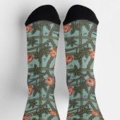 Chaussette Roses grimpantes et petits oiseaux, William Morris (Haut)