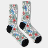 Chaussette Roses grimpantes et petits oiseaux, William Morris (Droite)