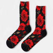 Chaussette Roses rouges (Gauche)