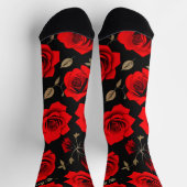 Chaussette Roses rouges (Haut)