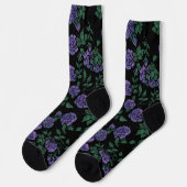 Chaussette Roses violets (Gauche)