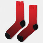 Chaussette Rouge Bourgogne Moderne Dégradé (Gauche)