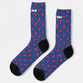 Chaussette Rouge et Bleu du 4 juillet (Gauche)