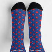 Chaussette Rouge et Bleu du 4 juillet (Haut)