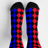 Chaussette Rouge et bleue punk Legging (Haut)