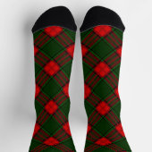 Chaussette Rouge Et Vert Plaid (Haut)