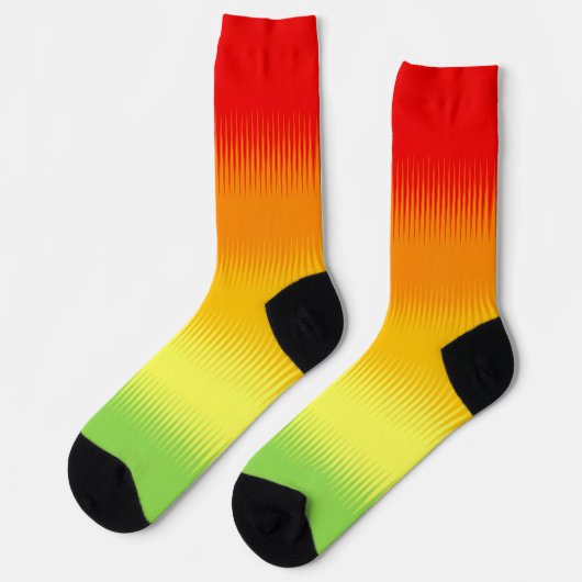 Chaussette Rouge orange jaune vert (Gauche)