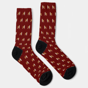 Chaussette Rough Collie Chien reproduit Motif