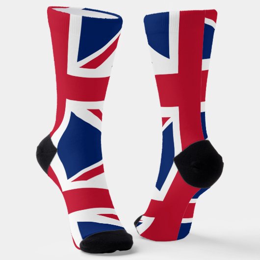 Chaussette Royaume-Uni Drapeau UK Pride Union Jack (Angulaire)