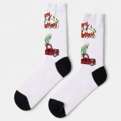 Chaussette Rudolph Merry Christmas - Crew Socks (Gauche)