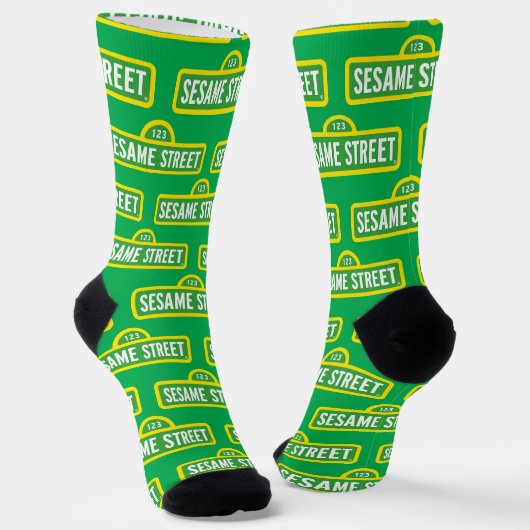 Chaussette Rue Sesame | Logo Couleur Complète (Angulaire)