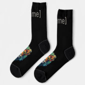 Chaussette Rugissement sans peur – Lion audacieux (Gauche)