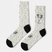 Chaussette Russell Terrier Peinture rugueuse - Art Chien orig (Gauche)