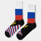 Chaussette Russie, mode, drapeau russe, patriotique (Gauche)