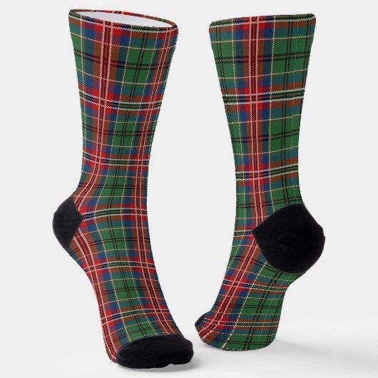 Chaussette Rustic Holidays Clan MacCulloch Tartan Plaid (Angulaire)