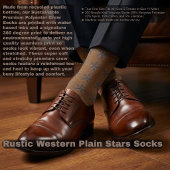 Chaussette Rustic Western Plain Stars Socks