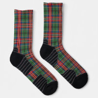 Rustique Plaid vert et rouge À damiers Tartan