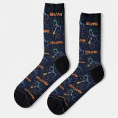 Chaussette Sagittaire Constellation Zodiaque Aquarelle Galaxi (Gauche)