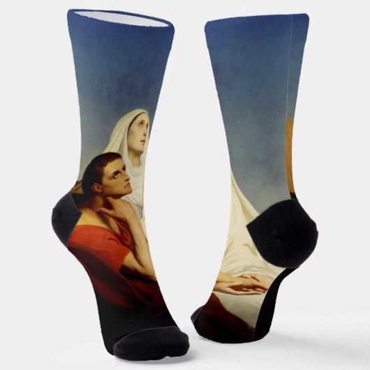 Chaussette Saint Augustin et Saint Monica (Angulaire)