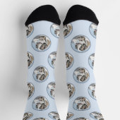 Chaussette Saint Bernard Peinture Rough St Original Chien Art (Haut)