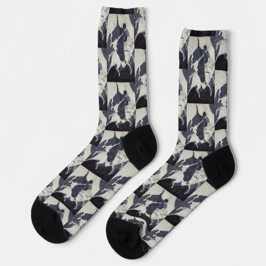 Chaussette Saint George assassiner le dragon (Gauche)