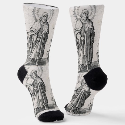 Chaussette Saint Jude Thaddaeus l'Apôtre (Angulaire)