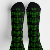 Chaussette Saint Patrick’s day green noir plaidvshamrocks (Haut)