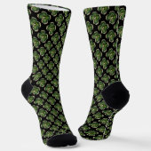Chaussette Saint Patrick Shamrock Bijou en Or avec Perles (Angulaire)