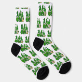 Chaussette Saint Patrick's Day Green Gnomes Gnomes (Droite)