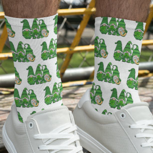 Chaussette Saint Patrick's Day Green Gnomes Gnomes