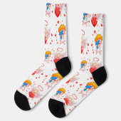 Chaussette Saint-Valentin 2025 : Angels mignons et joyeux 👼  (Gauche)