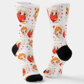 Chaussette Saint-Valentin 2025 : Angels mignons et joyeux 👼 (Angulaire)