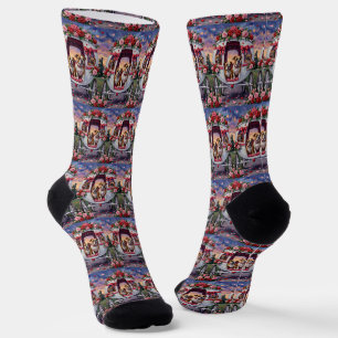 Chaussette Saint-Valentin Bouledogue