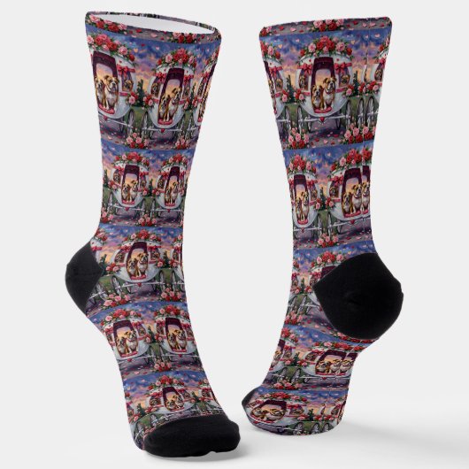 Chaussette Saint-Valentin Bouledogue (Angulaire)