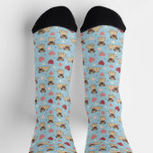 Chaussette Saint-Valentin Carlin avec des cœurs (Haut)