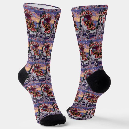 Chaussette Saint-Valentin Chien Airedale (Angulaire)