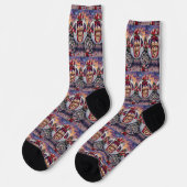 Chaussette Saint-Valentin Chien Caniche (Gauche)