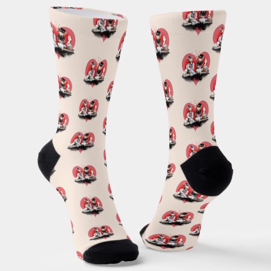 Chaussette Saint-Valentin Couple Rusé (Angulaire)