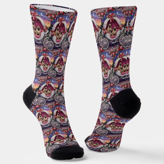 Chaussette Saint-Valentin pour chien Carlin (Angulaire)