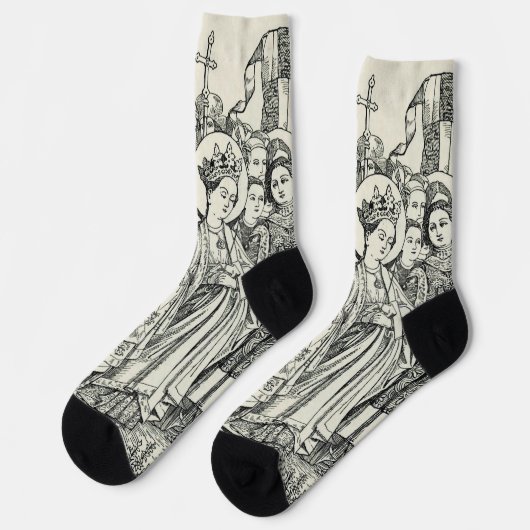 Chaussette Sainte Ursule vierge et martyre (Gauche)
