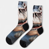 Chaussette Salutations Mon Fellow T Rexs, Chaussettes d'équip (Gauche)