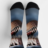 Chaussette Salutations Mon Fellow T Rexs, Chaussettes d'équip (Haut)