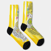 Chaussette Sana Tarot - Two of Pentacles (Droite)