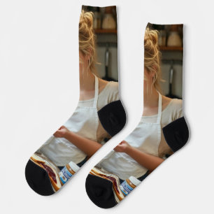 Chaussette Sandwich beurre de cacahuète et gelée personnalisé