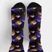 Chaussette Sans couture avec méduses lumineuses (Haut)