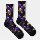 Chaussette Sans couture avec méduses lumineuses (Droite)