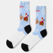 Chaussette Santa In Sleigh Design Christmas (Gauche)